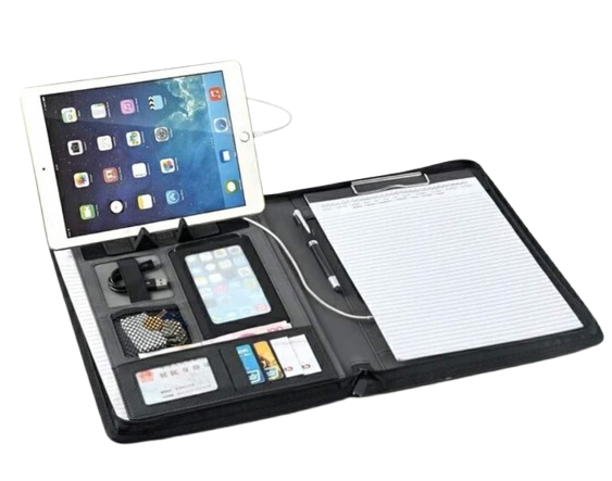 Porto-Folio Business Intelligent avec Power Bank Intégré