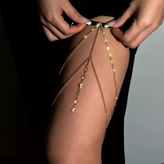 Chaine de jambes -- Plaqué Or